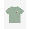 Mintgroene t-shirt - T-shirt basic badge green milieu 